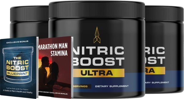 Nitric Boost Ultra 3 bottles with bonuses - 90 day supply